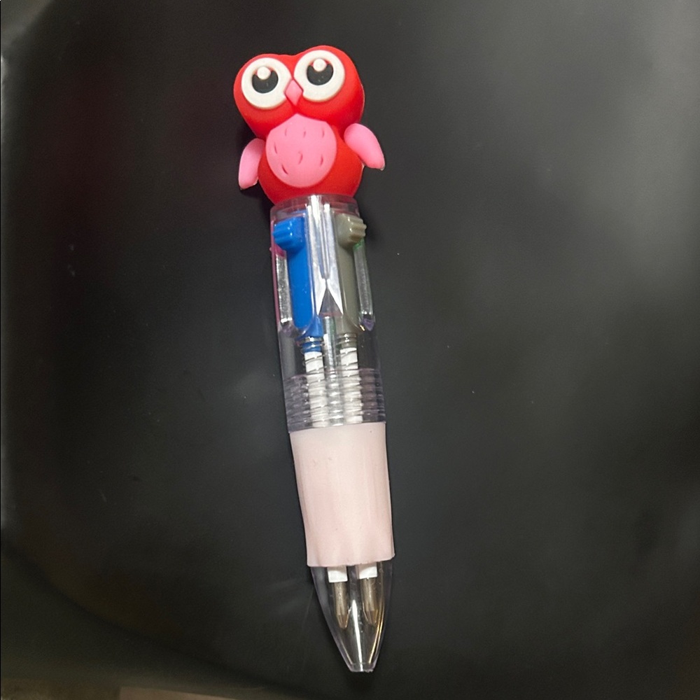 Owl Multi-Color Pen red, blue, black , green ink